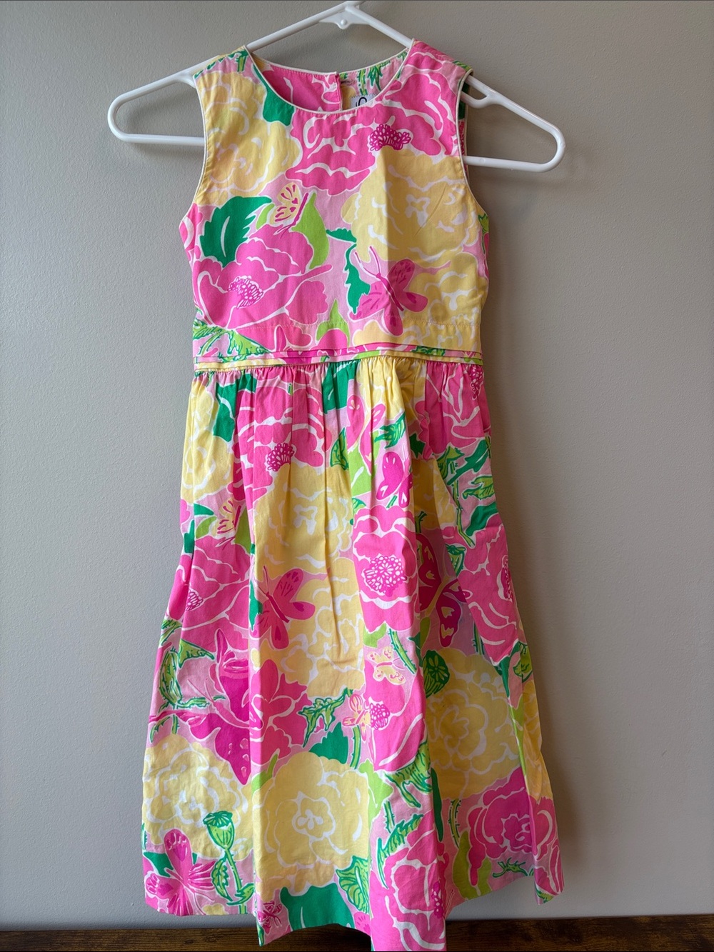 Lilly Pulitzer Pink, Yellow & Green Floral Sundress